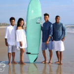 surf board Family vacation beach photos Daytona Beach Florida